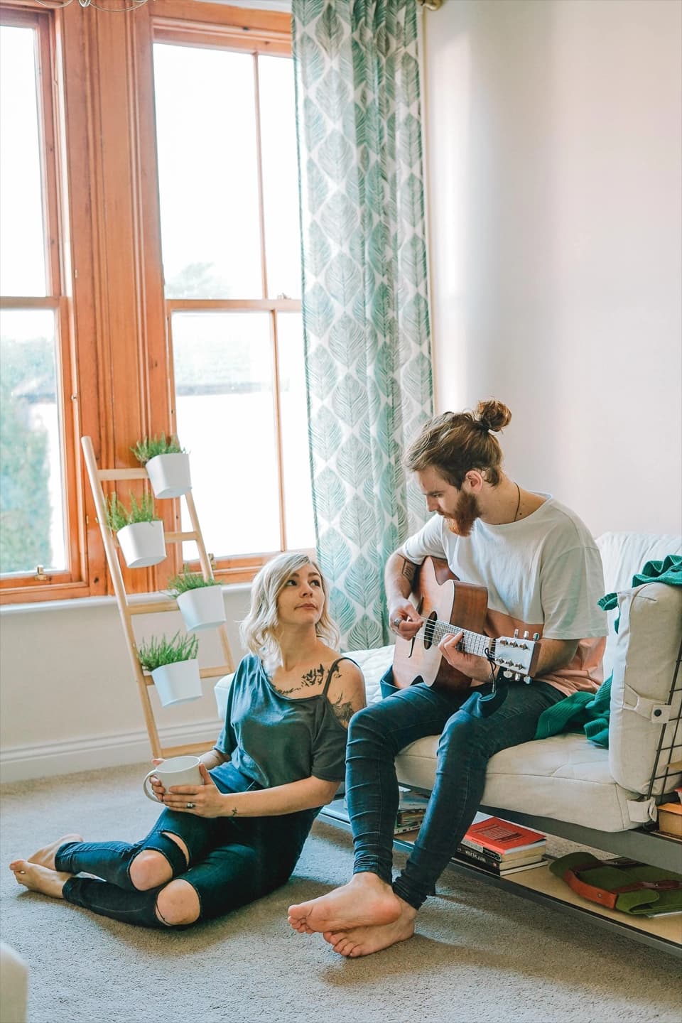 couple in living room